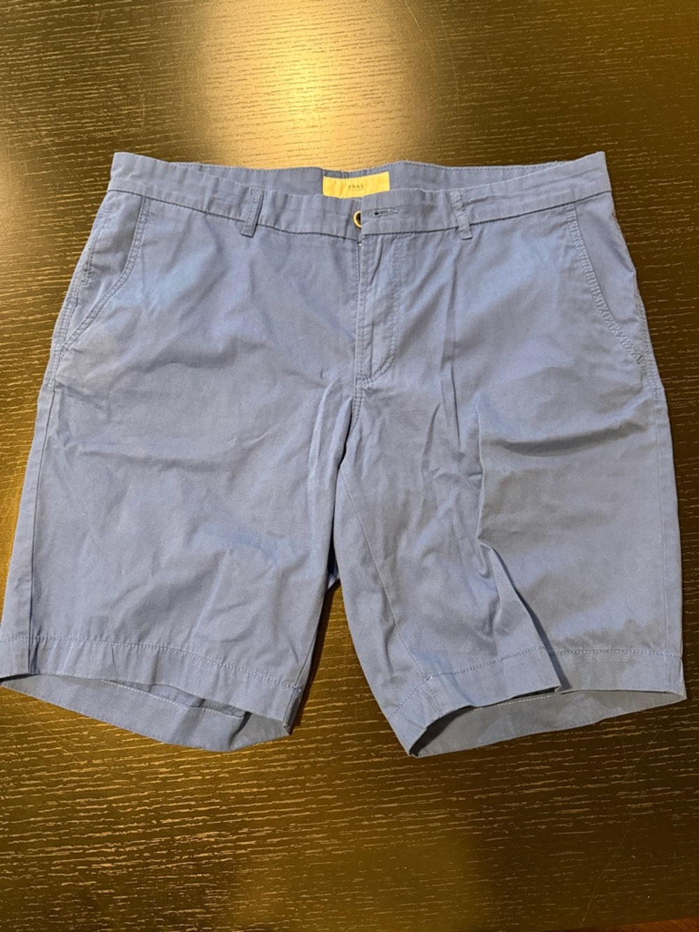 Men's Tailored Bright Blue Flat Front Shorts Brax Blue Bristol Shorts 38/33